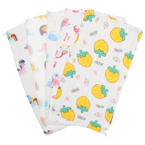 Kisangel 5 Piezas Toalla De Cara De Algodón Toalla De Algodón Recién Nacido Toalla De Bebe Toallita De Bebe Toalla Infantil De Piel Suave Toallas De Baño Suaves Niño Gasa Toalla Pequeña