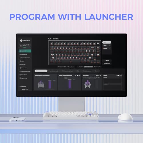 Image of Keychron Q1 HE 8K Magnetic Switch Wired Keyboard, Adjustable Actuation Point Launcher Web App Full Metal Body with PBT Keycaps Hot-Swappable Ultra-Fast Lime Magnetic Switch for Mac Windows Linux