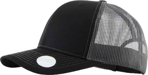 Image of Classic 6 Panel Cotton Twill Mesh Trucker Cap Hat Adjustable Snapback Hat