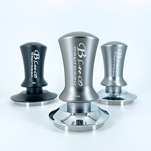 Bluco Espresso Tamper 58Mm - Calibrated Pressure Tool For Perfect Coffee, Anti-Stick Self-Leveling, Refined Handle, Stainless Steel Flat Base #TOP6