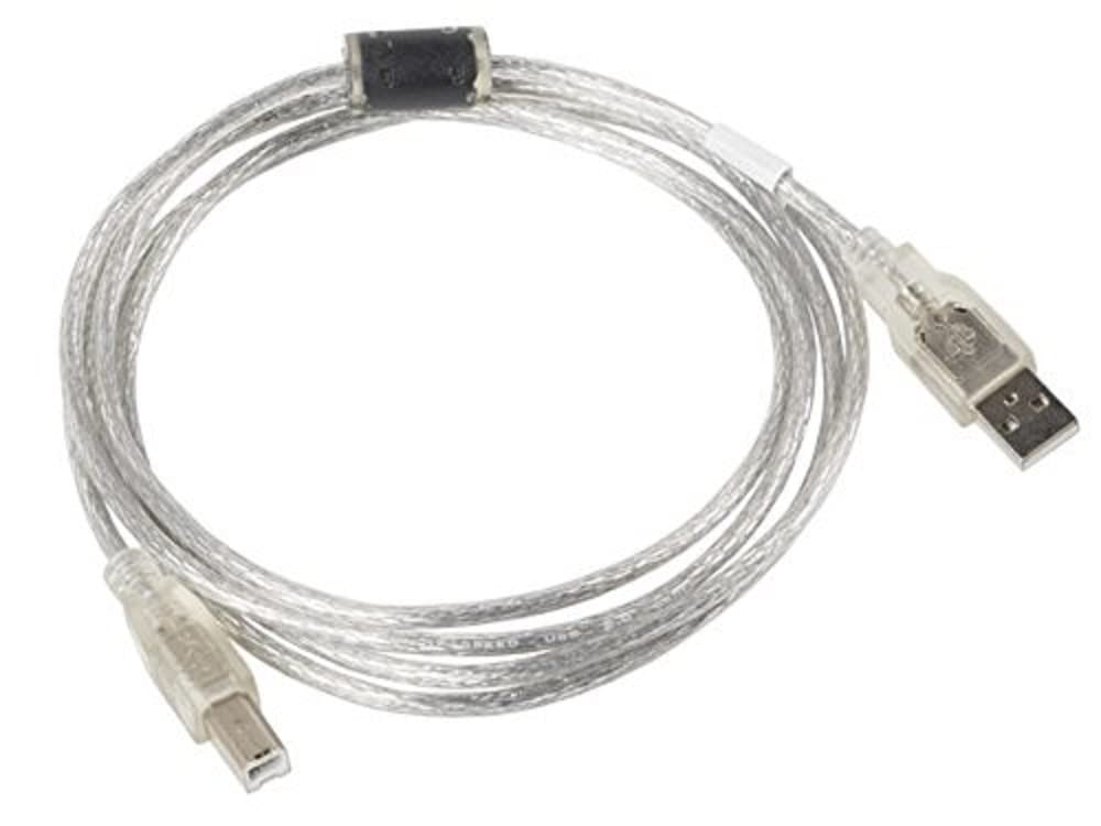 Lanberg Ca-Usba-12Cc-0018-Tr Usb 2.0 A-Stecker Auf Usb 2.0 B-Stecker Kabel Durchsichtig, 1,8M Klar