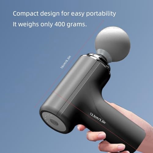 Image of Massage Gun for Deep Tissue, Muscle & Body Pain Relief | Special Body Massager for Pain Relief | Massage Gun for Back Leg & Full Body, Neck, Shoulder, Back, Foot | 4 Specialized Heads For Full Body Pain Relief (ZBlack)