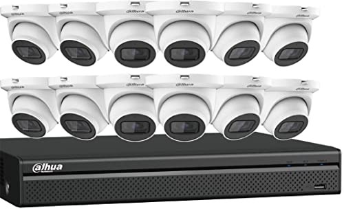 Dahua N564E124S 16Ch Nvr Kit With Twelve 4Mp Starlight Mini Eyeball Cameras #TOP8