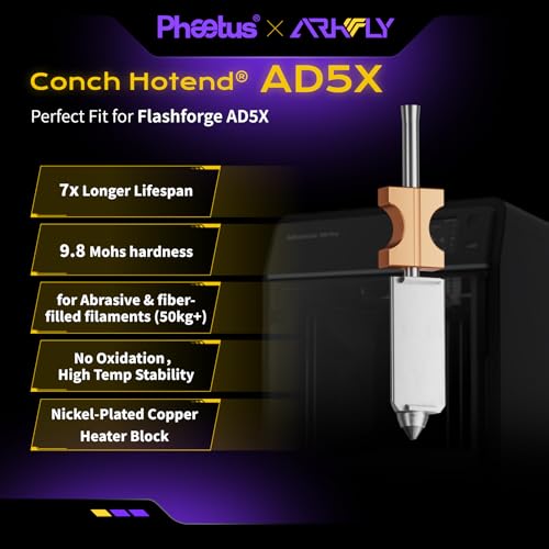 Phaetus 0.6mm SiC Kit for Flashforge Adventurer AD5X Nozzle 7X Longer Life by arkfly - Used condition - Image 2