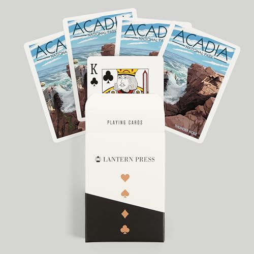 Baraja de 52 cartas tamaño póker Acadia National Park miniatura 6