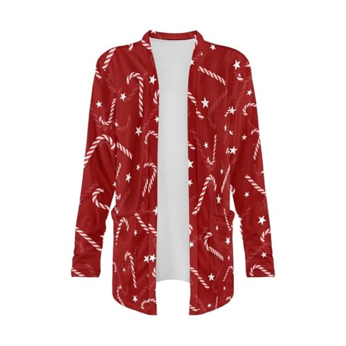Image of Biyejit Women's Long Sleeve Open Front Cardigan Casual Loose Lightweight Cardigans with Pockets Drape Cardigan