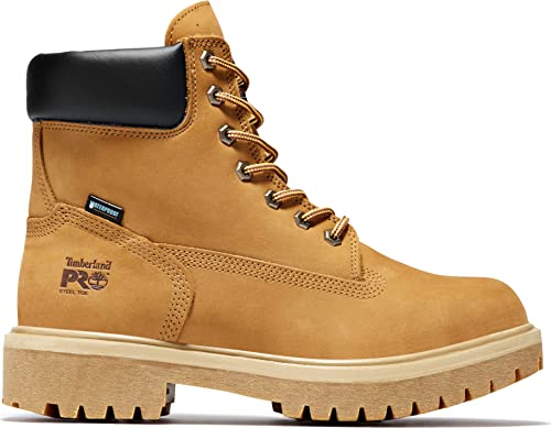 Timberland PRO Timberland PRO Men's Direct Attach 6 Inch Steel Safety Toe Insulated Waterproof Industrial Work Boot, Wheat Nubuck, 11.5 M