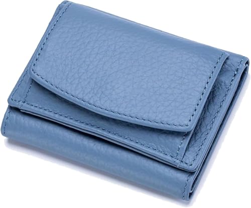 Houtangduty Mini Wallet, Houtndguter Wallet for Woman, Houtang Wallet with Blocking Card Holder Organizr and Coin Pouch, (Blue)