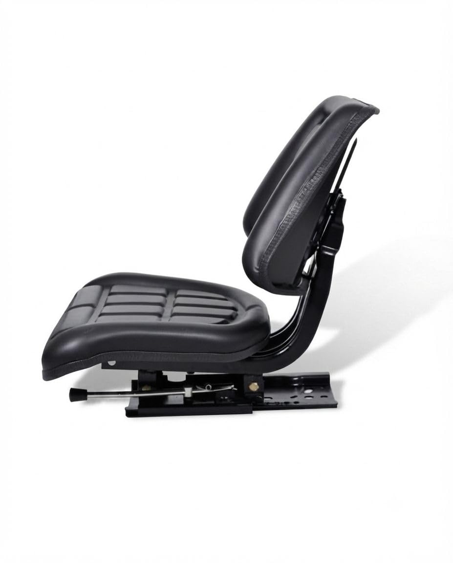 Siège Universel Tracteur PVC Noir RM30 | Pour Machines Agricoles, Pelleteuses, Industrielles, d'Élevage, Motos Agricoles, Sièges Faucheurs, Chariots Élévateurs