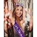 Ondder Purple 40th Birthday Tiara and Sash for Women - 40 & Fabulous Birthday Sash and Crown Set - Fashion Headband - Women's Costume Circlet - 2 Count