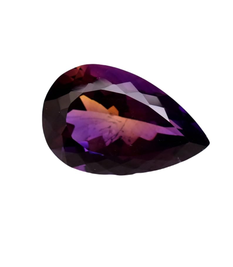 Amétrine bicolore naturelle pour création de bague et pendentif fait main