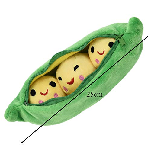 Aisoway PEA gevulde plant pop Kawaii voor kinderen jongens meisjes cadeau PEA gevormd kussen speelgoed leuke kinderen… - Afbeelding 7