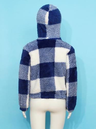 Boys/Girls Fuzzy Hoodie Jacket Sherpa Fleece Hooded Sweatshirt Pullover Tank Top Outerwear4