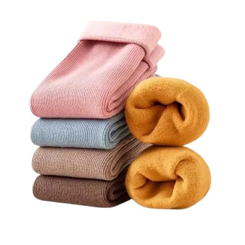 Winter Thumb Thick Warm Fleece Lined Ribb Snow Wool Thermal Fur Velvet Socks for Girls/Ladies/Women Pack of 3-image-38