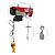 HYDIYGT 220LBS Electric Hoist, 110V Electric Hoist with Remote Control & Single/Double Slings for Lifting in Factories, Warehouses, Construction Site, Mine Filed (200kg)
