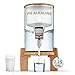pH Recharge Glass Alkaline Countertop Water Filter Dispenser - 2.25 Gallons Jug - Removes Fluoride Chlorine & Impurities - Improves Water pH - Clean Healthy Drinking Water - 8.5 Litres