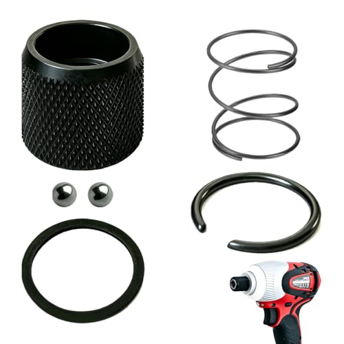 Chuck Bit Holder Repair Kit with Spring, Steel Ball, and Washer, compatible with Makita BTD140, BTD144, BTD145 Hammer Drill Impact Driver #322434-0 324420-7 233005-7 216001-0 231951-8 267085-1