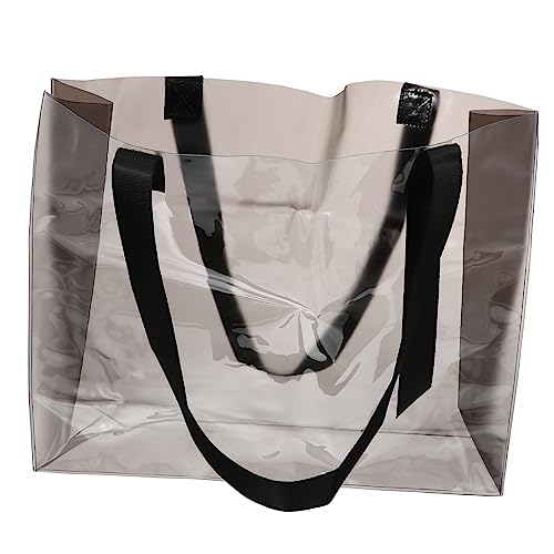 CLISPEED Large Capacity One-shoulder Bag Transparent Tote for Women Storage for Phone Wallet and Essentials Stylish and Design for Shopping and Travel