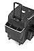 Rubbermaid Commercial Products Executive Quick Carts, Mobile/Travel Office Cart, Small, Dark Gray, for Housekeeper/Sales Rep/Medical Professionals/Home Healthcare/Teachers