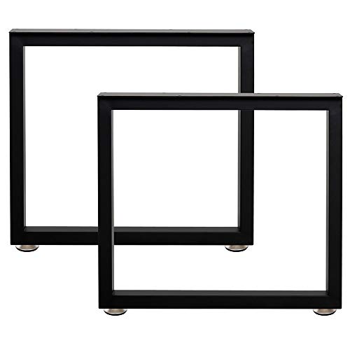 TIEOU Metal Coffee Table Leg Desk Legs Set of 2 16” Height 11” Wide Industrial Table Legs, Metal Table Legs, Metal Bench Legs, by TIEOU - Used condition - Image 2