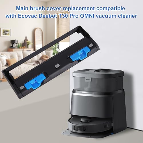 Image of Sgizoku Replacement Brush Guards Covers Back Cover for Ecovacs DEEBOT T30S, T30S Comb, T30 PRO Omni, Yeedi C12 Pro Plus, M12 Pro+ Robot Vacuum Cleaner - Main Brush Holder Accessories Parts