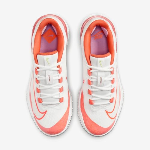 Nike Alpha Huarache Elite 4 Turf Women's Softball Shoes (FD2746-101, Summit White/Light Wild Mango/Vintage Coral/Hyper Crimson)4