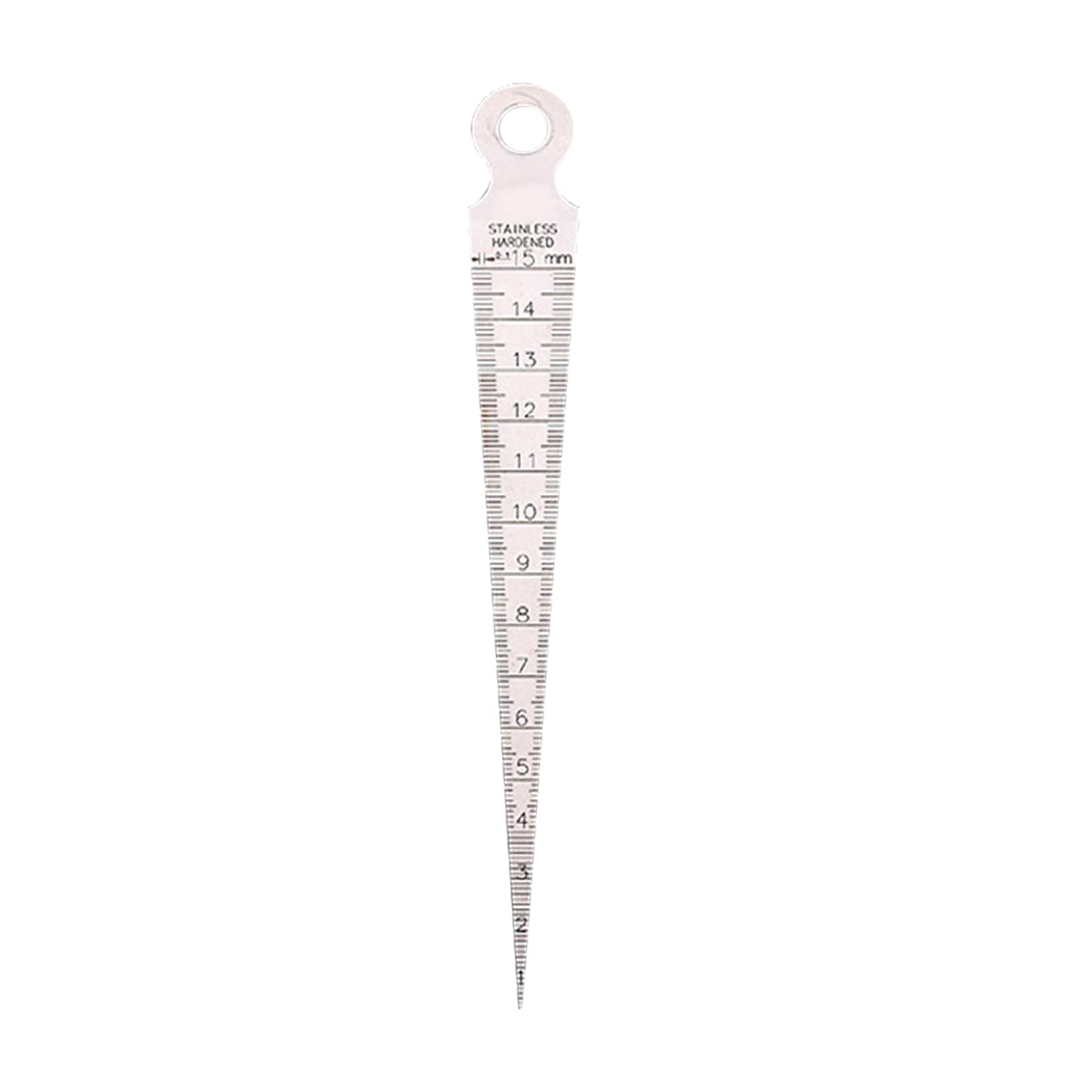 Feeler Gauge Ruler Taper Gauge Ruler Metric Stainless Ruler Inner Diameter Measurement Tool