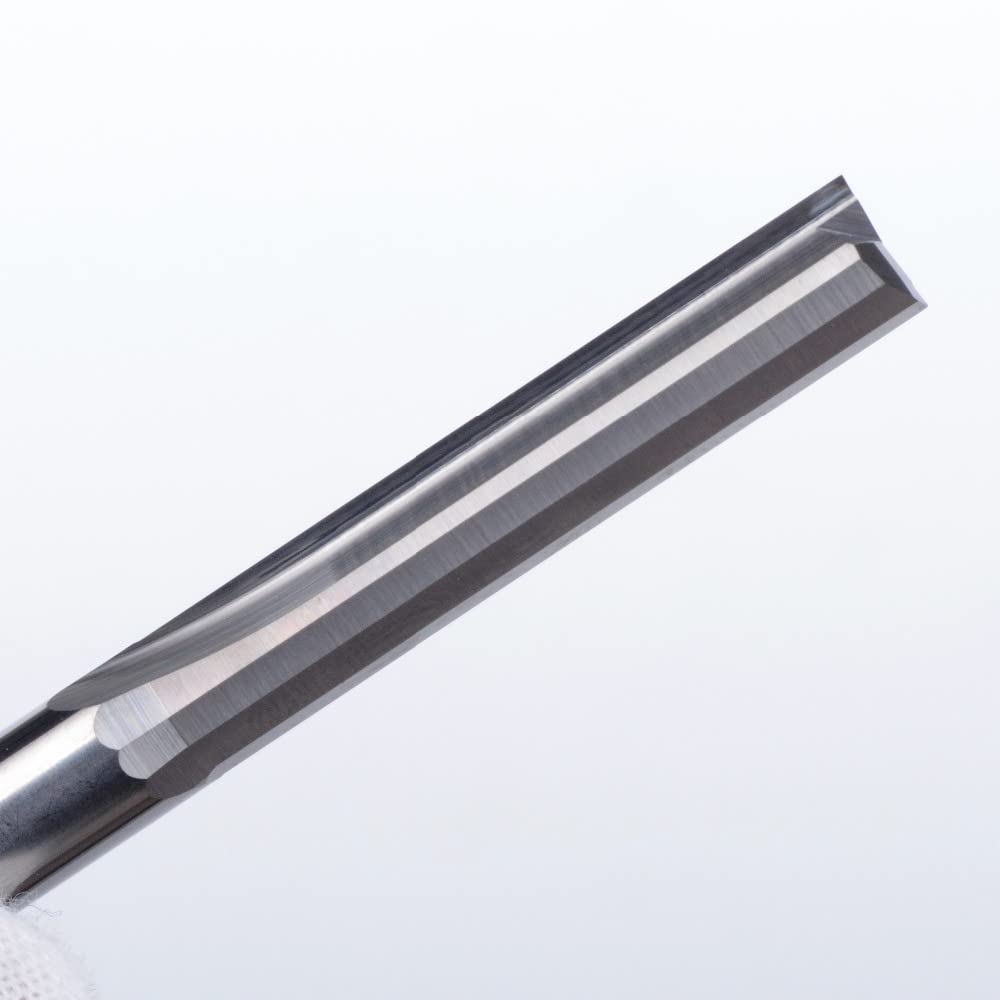 10 brocas de fresado CNC 2 flautas rectas, fresa extremo 3,175 mm, 4, 6 y 8, ranura recta, carburo sólido doble flauta(4X4X28X50)