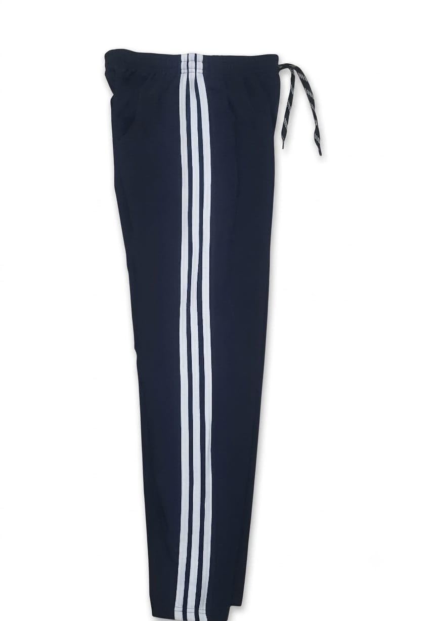 Men's Track Pants with Side Stripes, Drawstring Waist Navy-picture-41