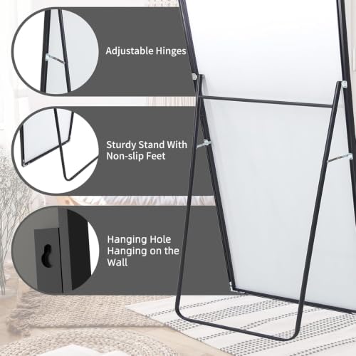 Image of LFT HUIMEI2Y 71 inchx32 inch Full Length Mirror, Black Floor Mirror