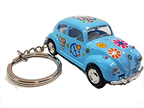 Llavero Auto Volkswagen 1967 Azul 1/64 miniatura 2