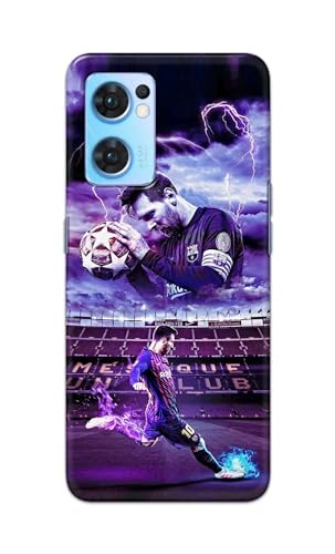 Image of Printed Hard Back Cover Case for Oppo Reno7 5G | Oppo Reno 7 5G Back Cover (Famous Football Player) -1111
