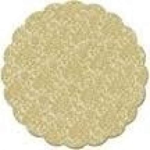Tapetinho De Brigadeiro/Intermediate Plastic Liner for Candies (9 cm, Gold Lace/Ouro Renda)