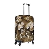 Gnbmvcc La maleta de viaje de negocios con citas inspiradoras es adecuada para maletas de 18 a 32 pulgadas., White, XL