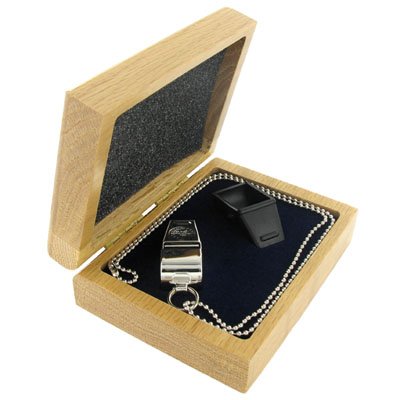 Set de Regalo Deluxe Silbato Plata con Cubierta de Caucho Negro miniatura 2