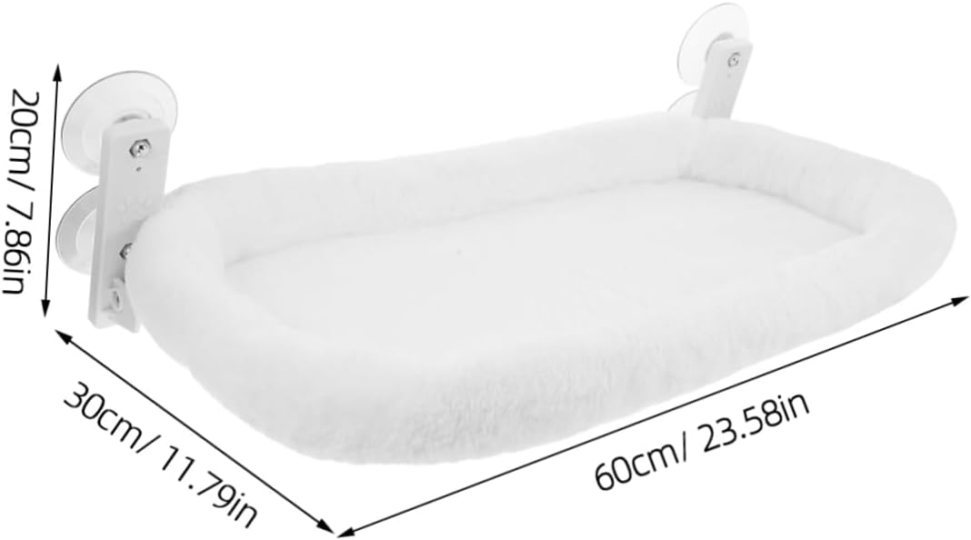 Cat Window Perch Hammock for Indoor Cats Space-Saving Suction Cup Bed for Sunbathing and Napping Design