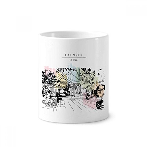 Pavillon de Lijiang de Chine idée cadeau originale tasse blanche céramique de 350ml