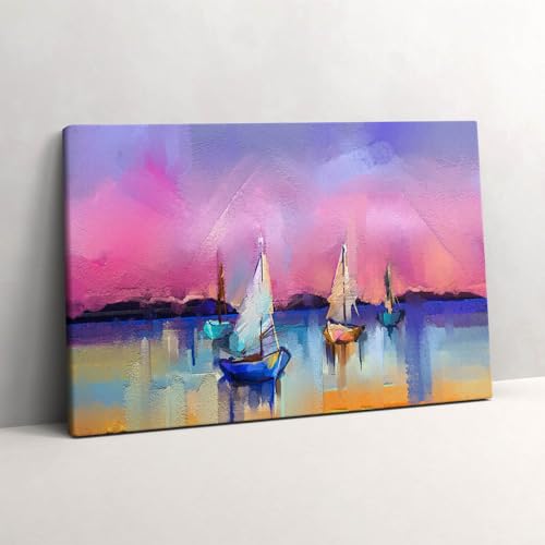 Décoration murale mer pour agrandir visuellement un salon exigu avec une toile