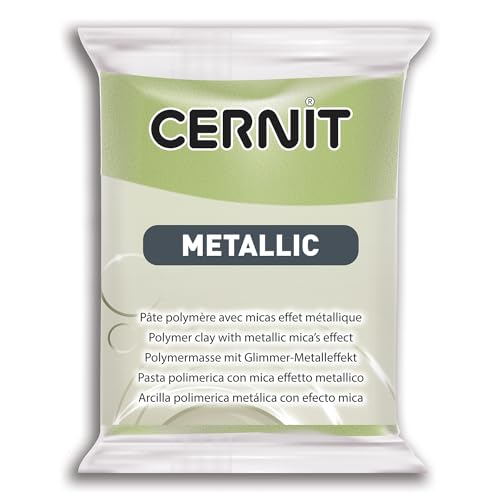 CERNIT Pasta de polímero, Oro Verde, Sencillo