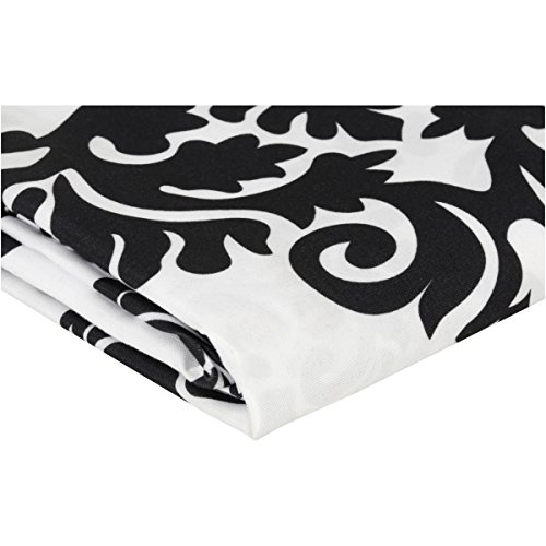Mainstays Classic Noir 70 x 72 Shower Curtain, Black