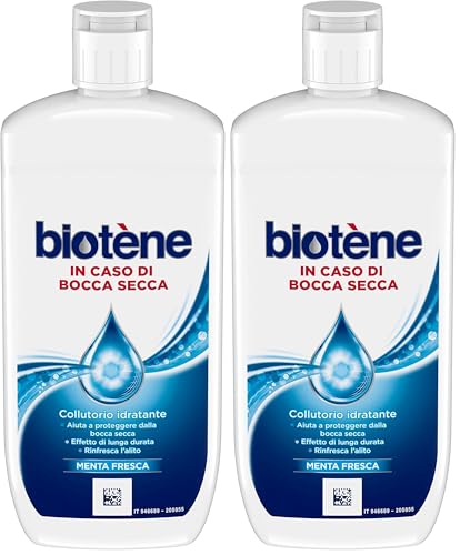 Biotene Mw Lot de 2 Bain de Bouche Hydratant Menthe Fraîche 2x500ml