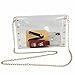 Y&R Direct Small Clear Bag Crossbody Bag Clear Purse Clear Clutch Stadium Approved PVC Purse