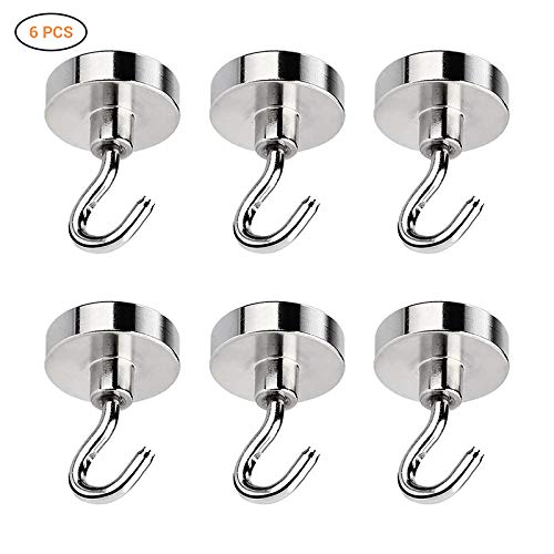 6PCS Powerful Heavy Duty Hooks for Refrigerator and Other