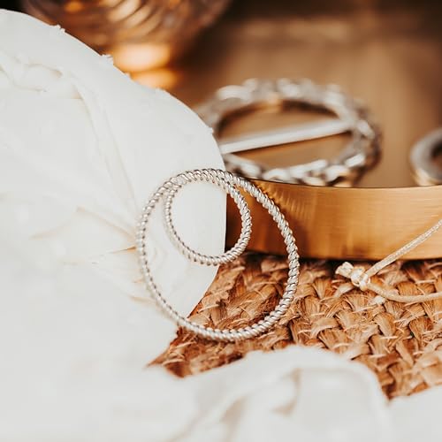 Handmade Pewter Scarf Rings - Metal Clip for Women Scarves3