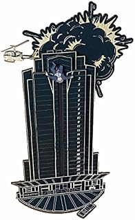 Die Hard Advent Calendar, Wooden Black Christmas Advent Calendar To Countdown 24 Days With Hans Gruber Falling Off, Christmas Table Decorations, 15×27cm