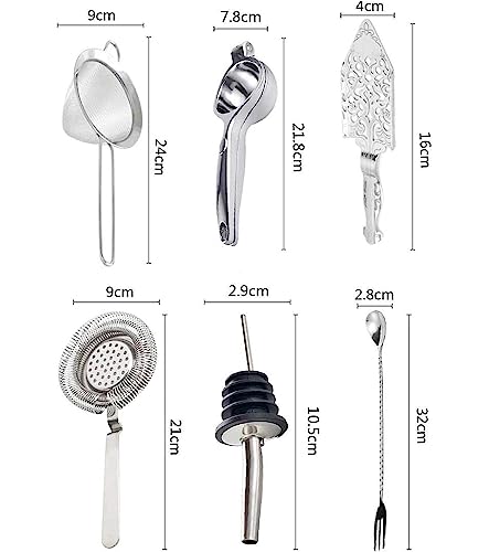 Set de Coctelera de Acero Inoxidable con Kit y Bolsa miniatura 4