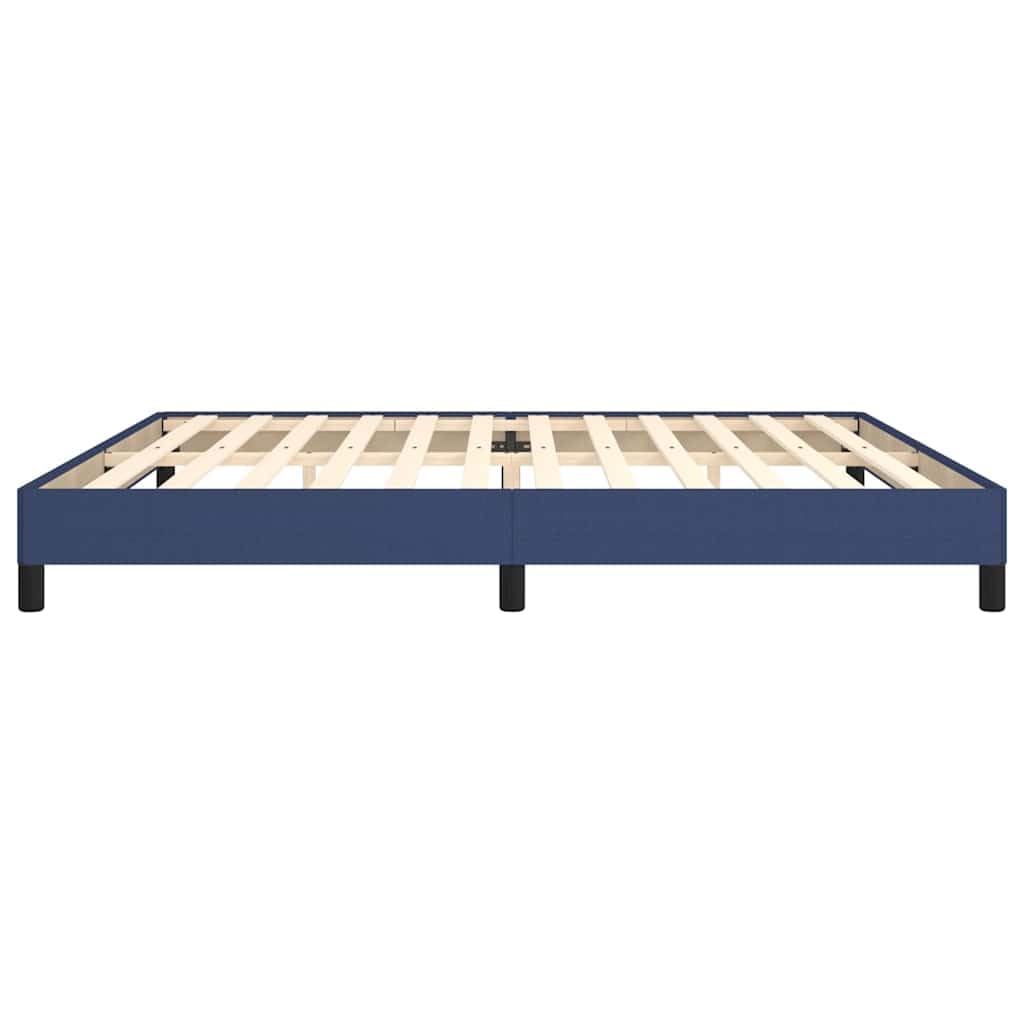 Giroletto Matrimoniale 200x200 cm Struttura Letto in Tessuto Blu