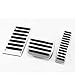 LYSHUI Coussinets de pédale de Voiture en Alliage d'aluminium Coussinets antidérapants, adaptés pour Porsche Cayenne Volkswagen Touareg Audi Q7