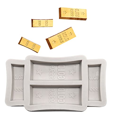 MONLEYTA Lingotti d'oro Stampi per Dolci in