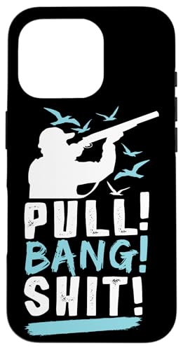 引っ張る! バン! レンジスナイパー スキート 撮影 罠 射撃 スマホケース iPhone 16 Pro 用